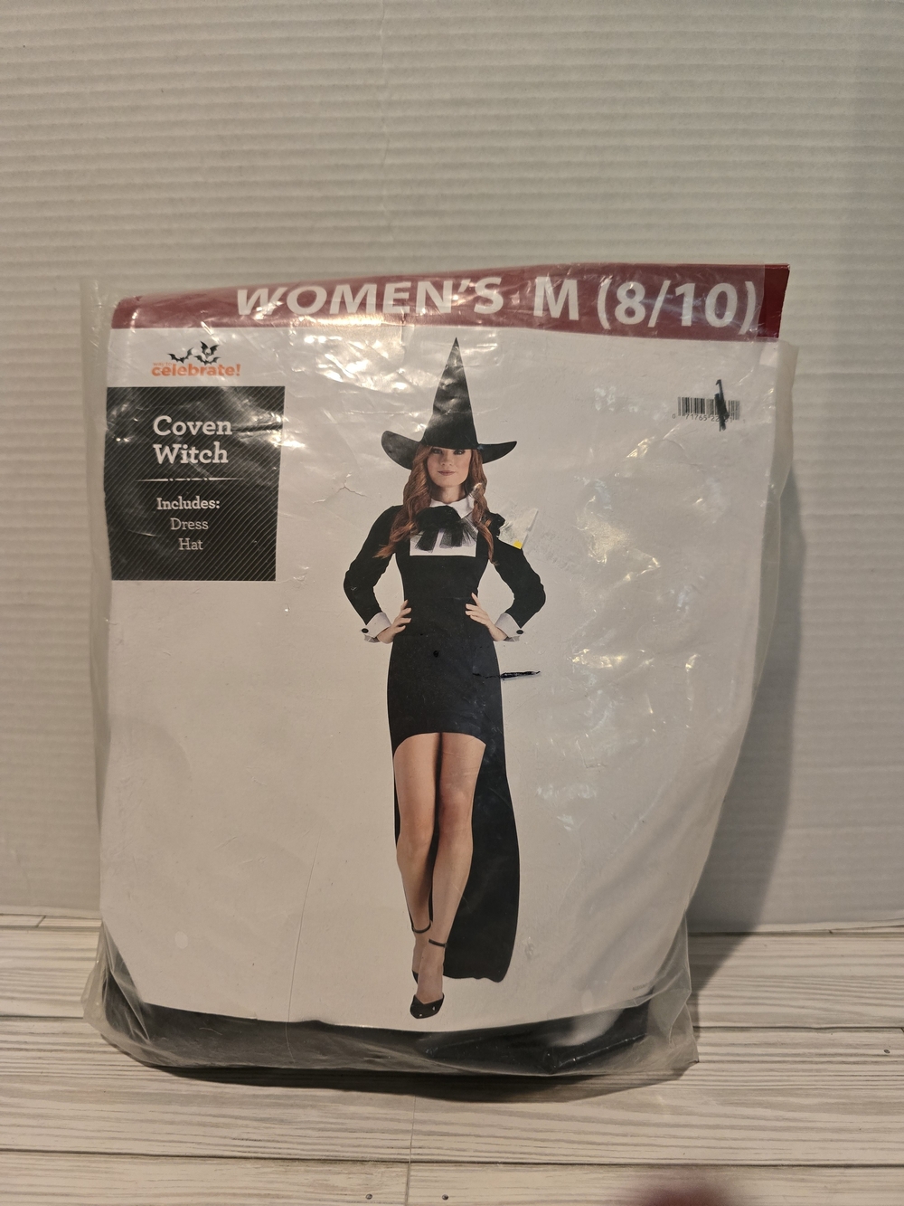 Celebrate Coven Witch Womens Medium Costume New Hat & Dress